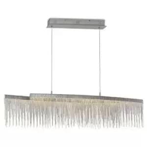 Image of Suspension Fusion Chrome polished 1 bulb 35cm