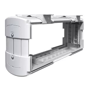 Image of Dataflex KATAME CPU holder, small model, for small form factor computers, white