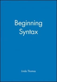 Image of Beginning Syntax by Linda Thomas Paperback
