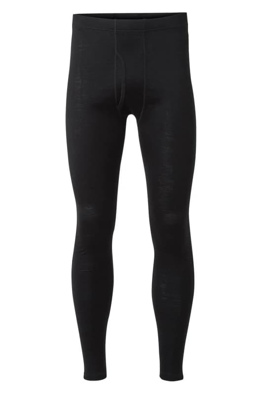 Image of Craghoppers Craghoppers Men 'Merino' Regular Fit Baselayer Tights in Jet Black Size: Small Jet Black S Male 5054904333516