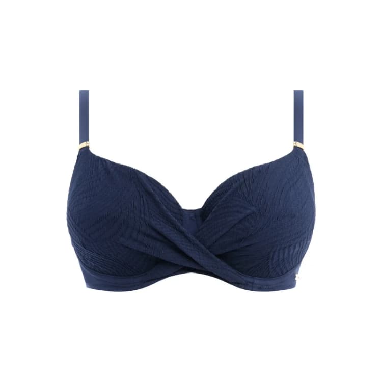 Image of Fantasie Womens Ottawa Full Cup Bikini Top in Blue Size: 32F Blue Female 32F