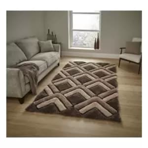 Image of Shaggy - Noble House 8199 Brown 120cm x 170cm Rectangle