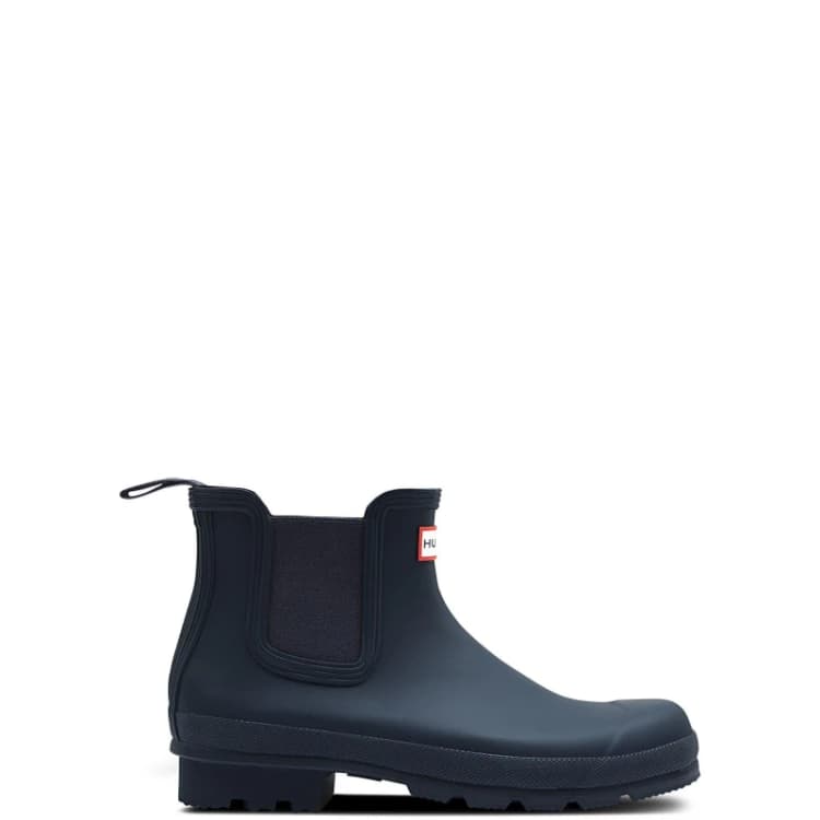Image of Hunter Mens Original Chelsea Waterproof Wellington Boots UK Size 7 (EU 40/41) NAVY HUN085-NAVY-7