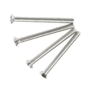 Image of BQ Brass effect Metal Interior socket switch screw Dia3.5mm L38mm Pack of 4