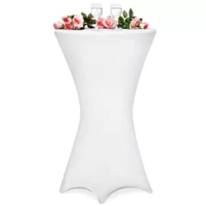 Image of Cocktail Table Cover 5Pcs Set White 60cm