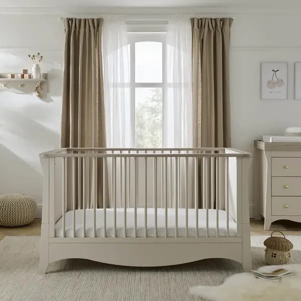 Image of CuddleCo Clara Cot Bed Pale Cashmere