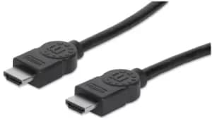 Image of Manhattan HDMI Cable, 4K@30Hz (High Speed), 1m, Male to Male,...