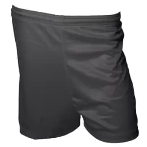 Image of Precision Childrens/Kids Micro-Stripe Football Shorts (XS) (Black)