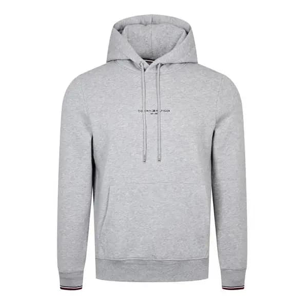 Image of TOMMY HILFIGER Tommy Logo Tipped Hoody S Green 53759515350