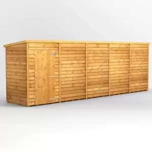 Image of 20X4 Power Overlap Pent Windowless Shed
