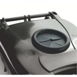 Image of Slingsby Wheelie Bin 120L With Bottle Bank Aperture and Lid Lock Grey 376846