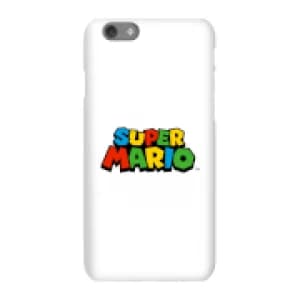 Image of Nintendo Super Mario Colour Logo Phone Case - iPhone 6S - Snap Case - Gloss