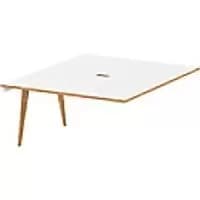 Image of dynamic Computer Desk Oslo OSXT14WHT White 1400 mm x 1600 mm x 730 mm