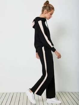Image of Mint Velvet Funnel Neck Hoodie - Black