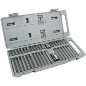 Image of Brueder Mannesmann M 187-40 Bit set 40 Piece Allen, XZN socket, Torx