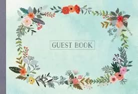 Image of guest book illustrated nature edition
