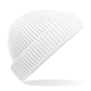 Image of Beechfield Unisex Adult Recycled Harbour Beanie (One Size) (White)