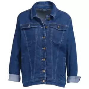 Image of Barbour Womens Willowherb Overshirt Mid Wash 10
