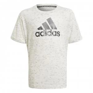 Image of adidas BOS T Shirt Junior Girls - White/Black