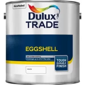 Image of Dulux Trade Eggshell - White - 2.5L - White