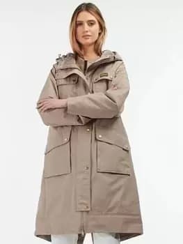 Image of Barbour International Divina Jacket - Brown, Size 12, Women