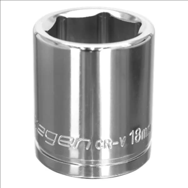 Image of Genuine SEALEY S0585 WallDrive® Socket 18mm 3/8Sq Drive