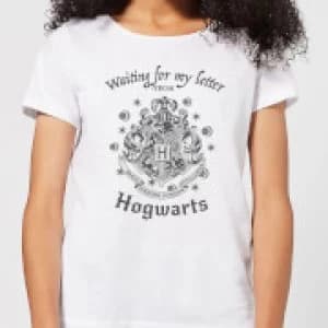 Image of Harry Potter Waiting For My Letter From Hogwarts Womens T-Shirt - White - L