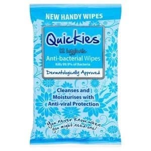 Image of Quickies Anti-Bac Wipes X12