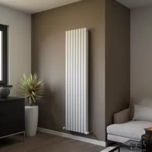 Image of Ximax Fortuna Duplex White Vertical Designer Radiator, (W)472mm X (H)1800mm