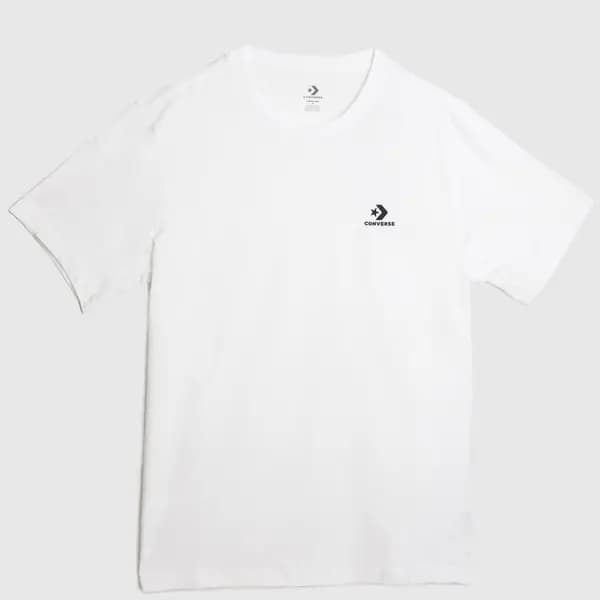 Image of Converse go to embroidered star t-shirt in white White Med