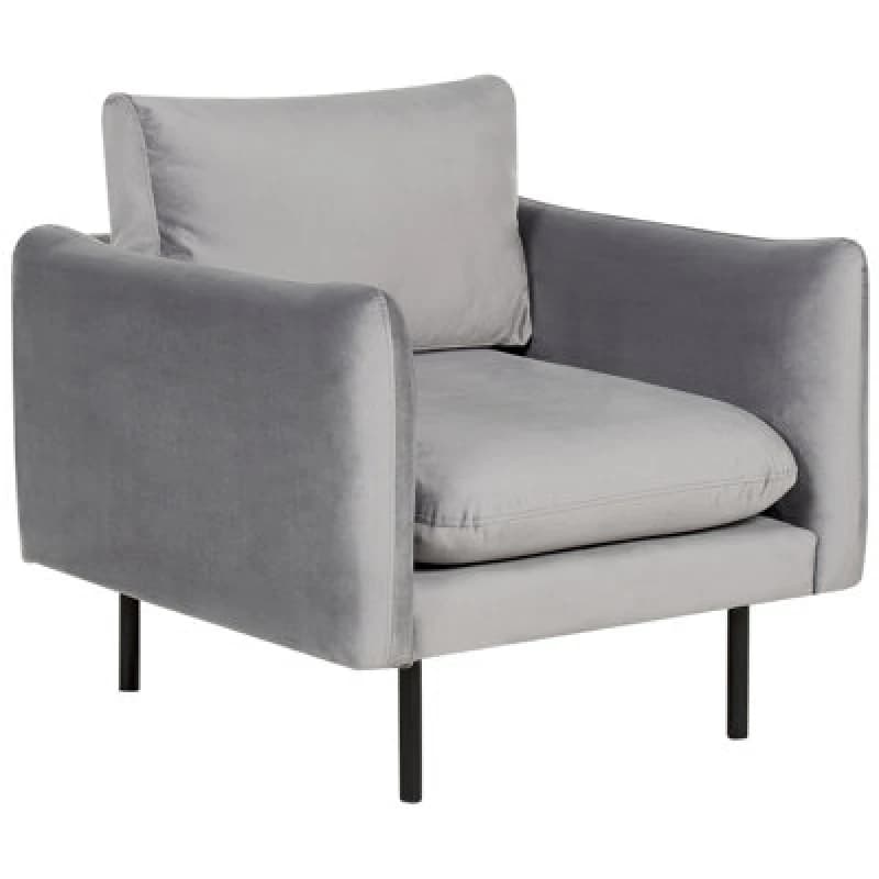 Image of Beliani Armchair Vinterbro Velvet Grey