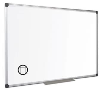 Image of Bi-Office Maya Gridded Mgnetic Alu Frame WTboard 120x90cm DD 45753BS