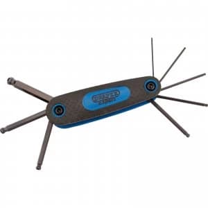 Image of Draper Expert 8 Piece Folding Ball End Hexagon Allen Key Set Metric