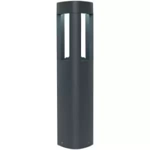 Image of Outdoor Post Bollard Light Grey Triangle Modern Garden Driveway Path Lamp led