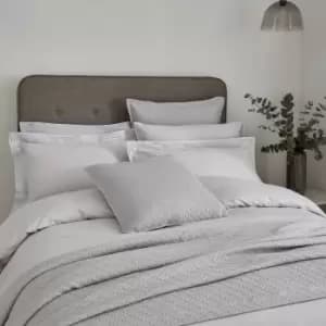 Image of Bedeck of Belfast Fine Linens Vendi Double Duvet Cover, Silver