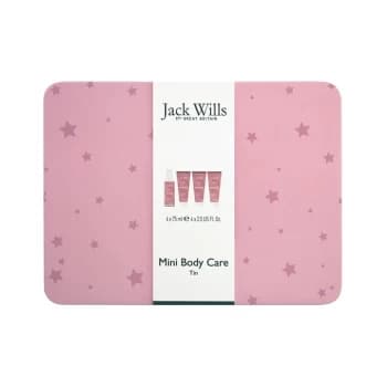 Image of Jack Wills Mini Body Care Tin Set - Pink
