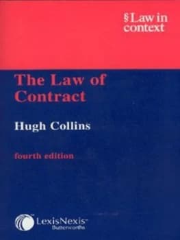 Image of The Law of Contract by Hugh Collins Book