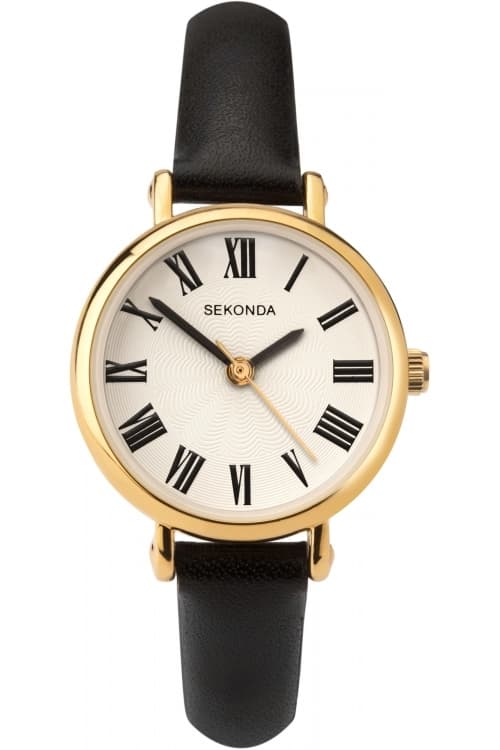 Image of Sekonda White And Black Classical Watch - 40085 - multicoloured