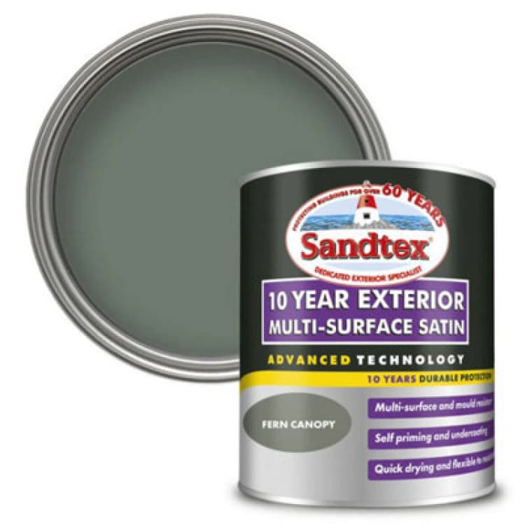 Image of SANDTEX Sandtex - 10 Year Exterior Multi Surface Satin - Fern Canopy - 750ml 5100992