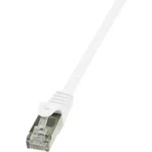 Image of LogiLink CP2071S RJ45 Network cable, patch cable CAT 6 F/UTP 5m White incl. detent