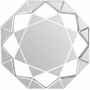 Image of Marcia Silver Octagonal Wall Mirror - Premier Housewares