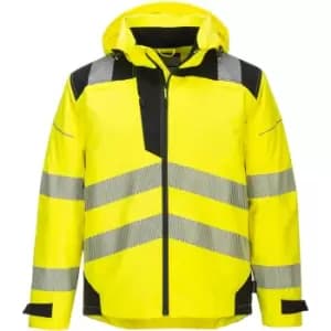 Image of Portwest PW36 Extreme Rain Jacket Yellow / Black 3XL