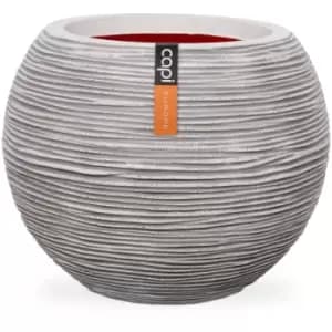 Image of Vase Nature Rib Ball 62x48cm Ivory KOFI271 Capi White
