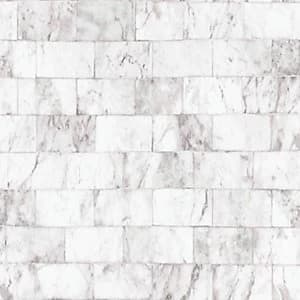 Image of Contour Carrera Grey Kitchen & Bathroom Wallpaper - 10m