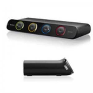 Image of Belkin 4 port USB VGA Desktop SOHO KVM, with built in USB hub, cables