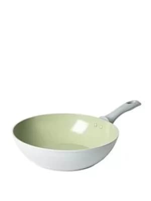 Image of Salter Earth Forged Aluminium Stir Fry Pan With Tempered Glass Lid