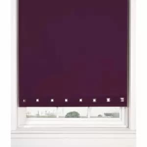 Image of Emma Barclay Roller Blinds Square Eyelet 90 x 165cm Aubergine
