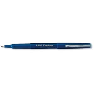 Image of Pilot Fineliner Pen Medium 1.2mm Tip 0.4mm Line Blue Pack of 12