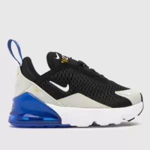 Image of Nike Black & Grey Air Max 270 Boys Toddler Trainers