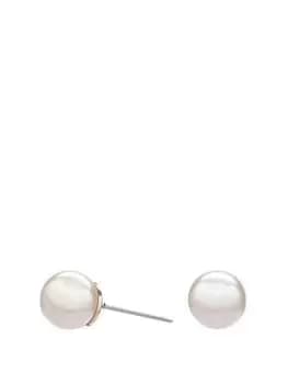 Image of Jon Richard Classic Cream Pearl Stud Earrings